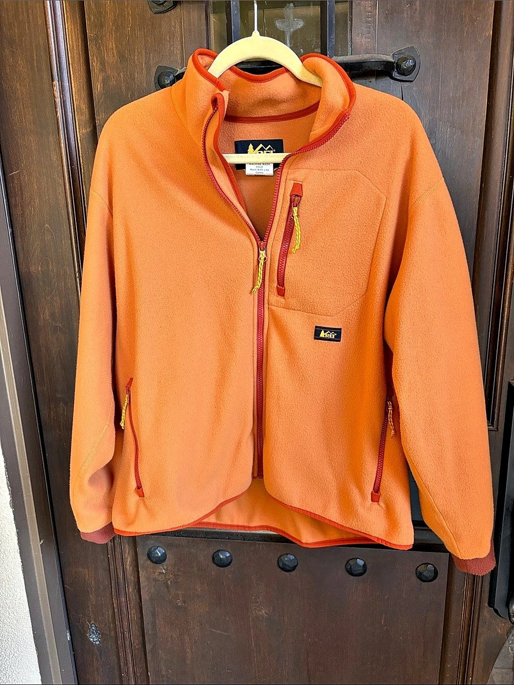 REI Women's Fleece Jacket in Orange Size XL 45